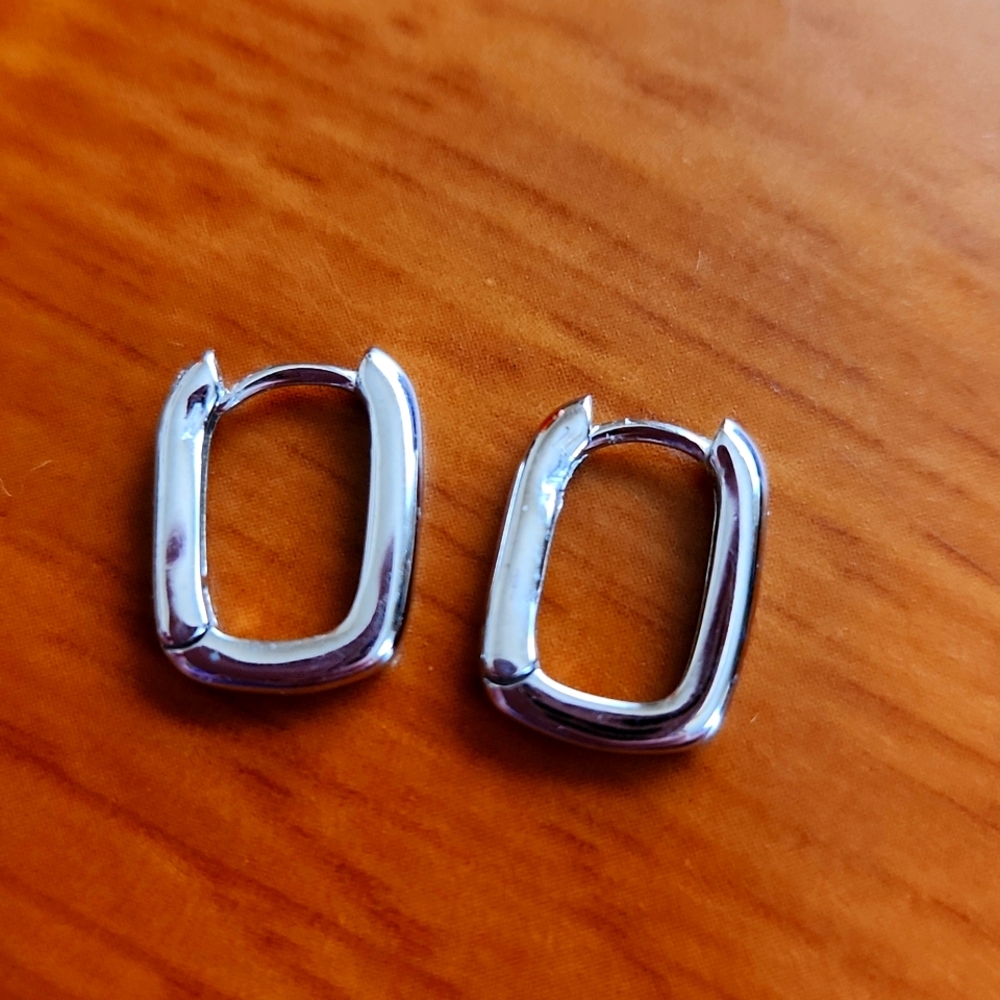Silver earrings
